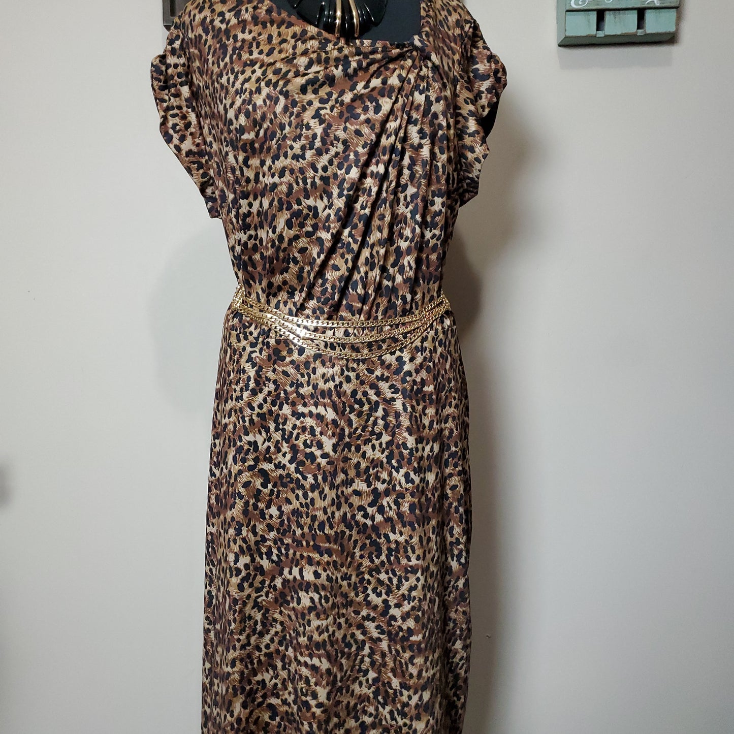 Animal print dress