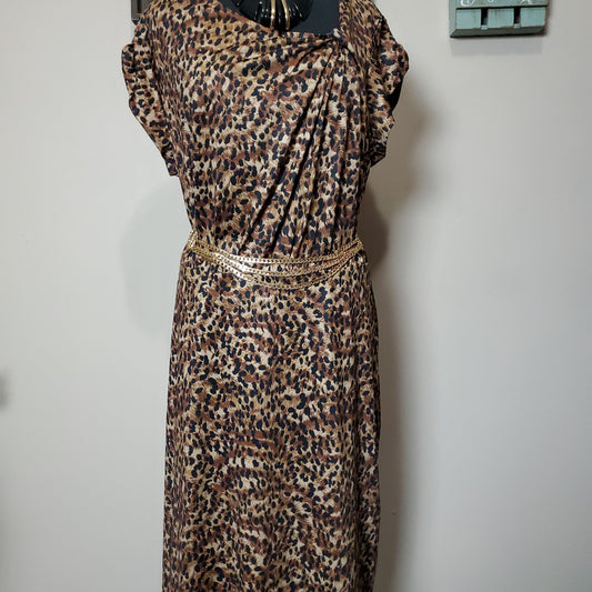 Animal print dress