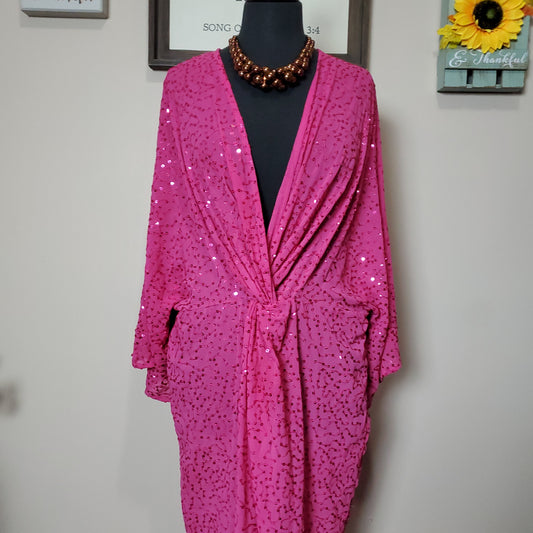 Pink and sequin dress