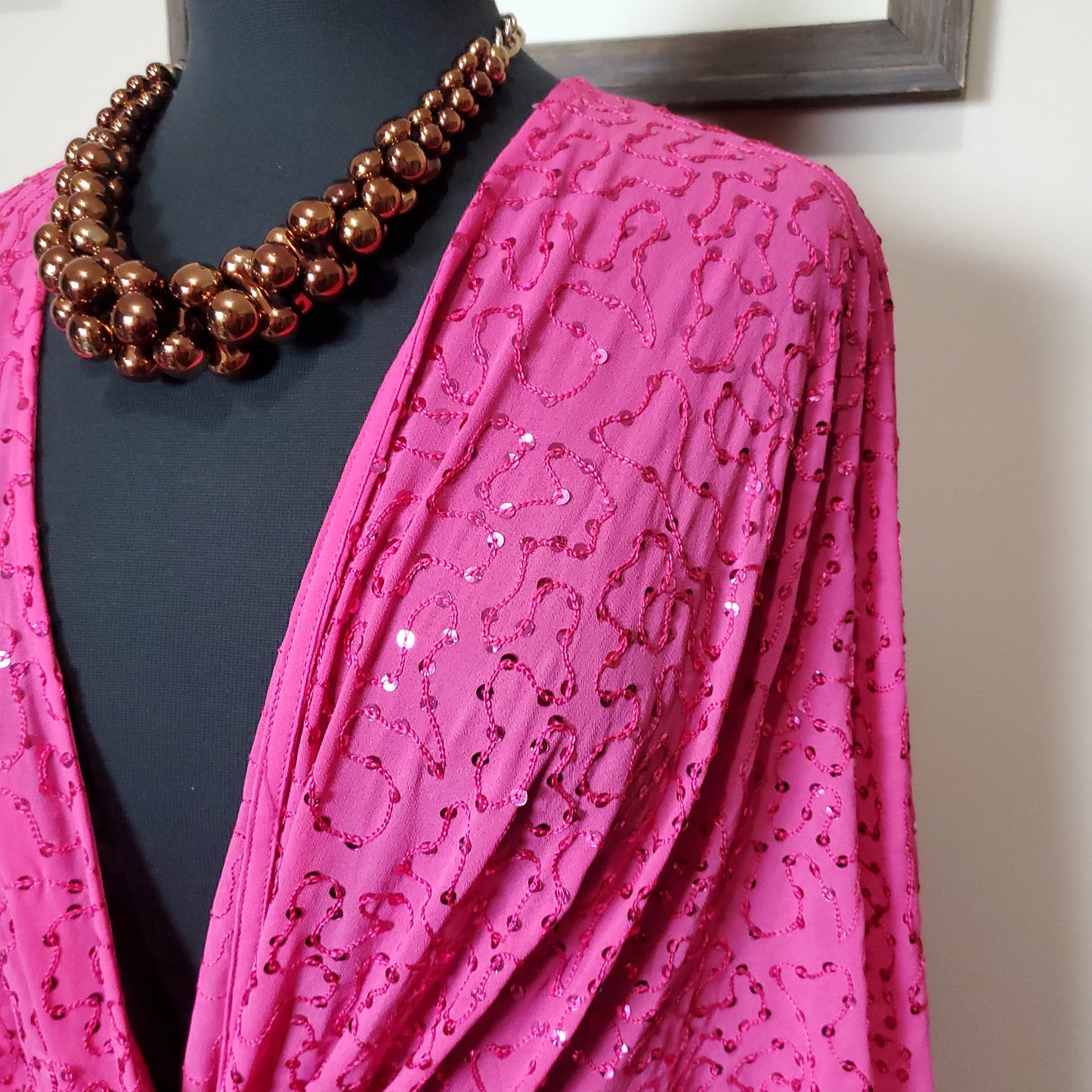 Pink and sequin dress