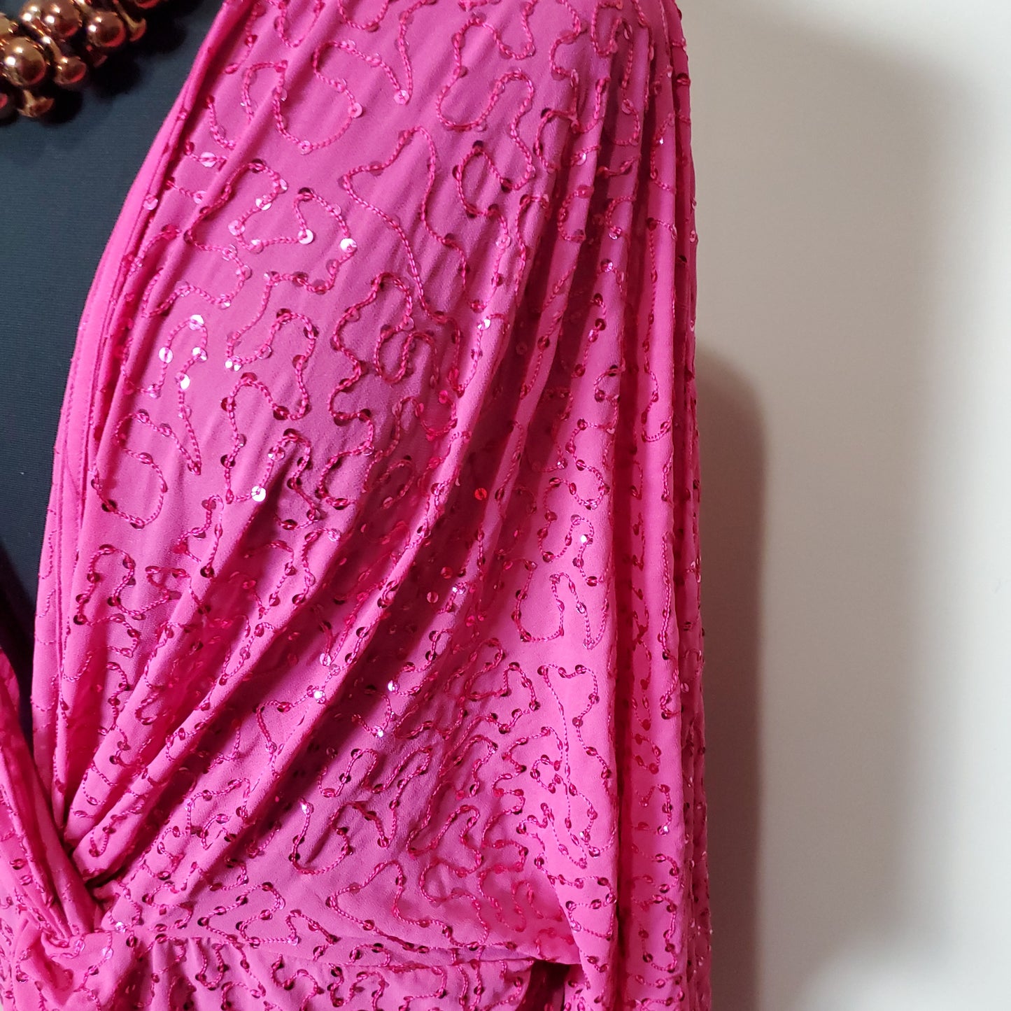 Pink and sequin dress