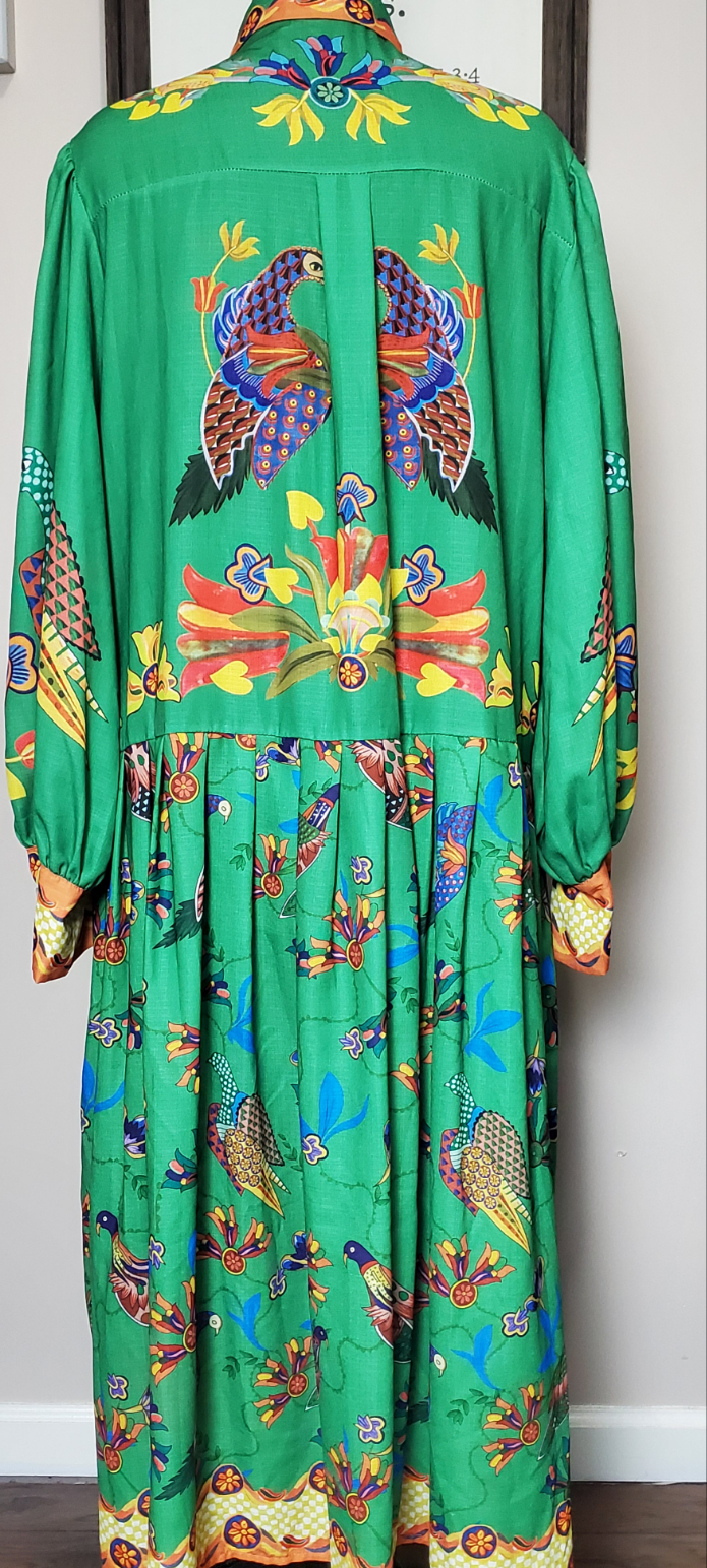 Green and Gold dress