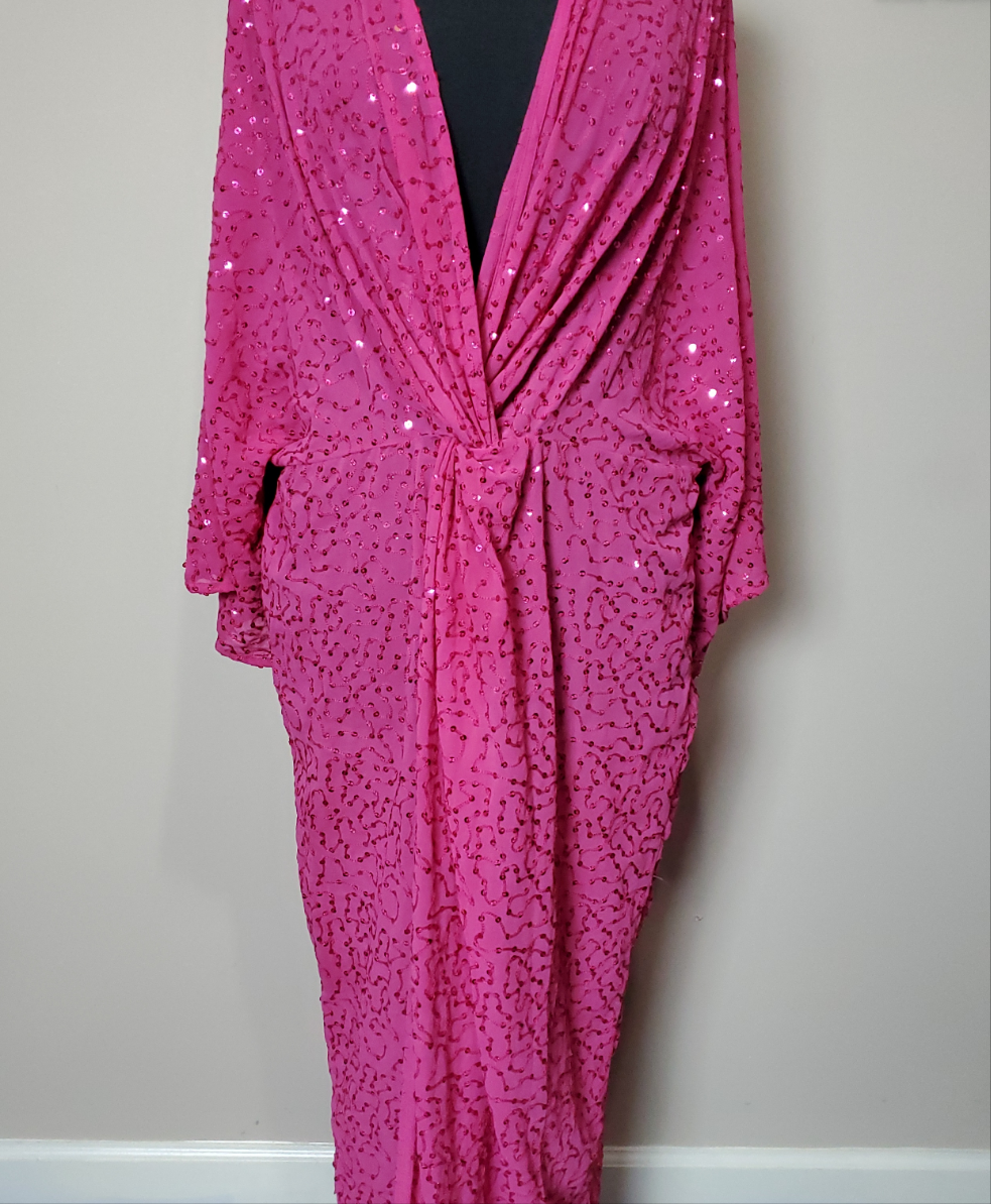 Pink and sequin dress