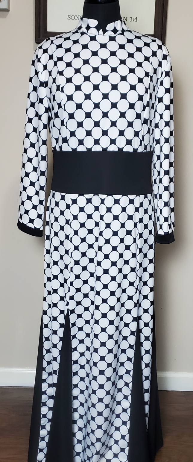 Black and White Polka Dress