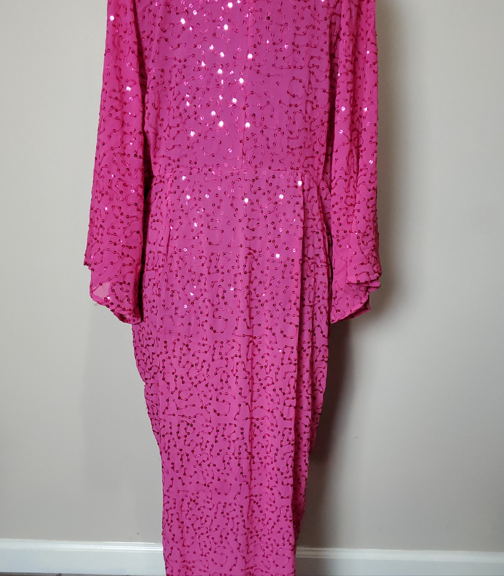 Pink and sequin dress