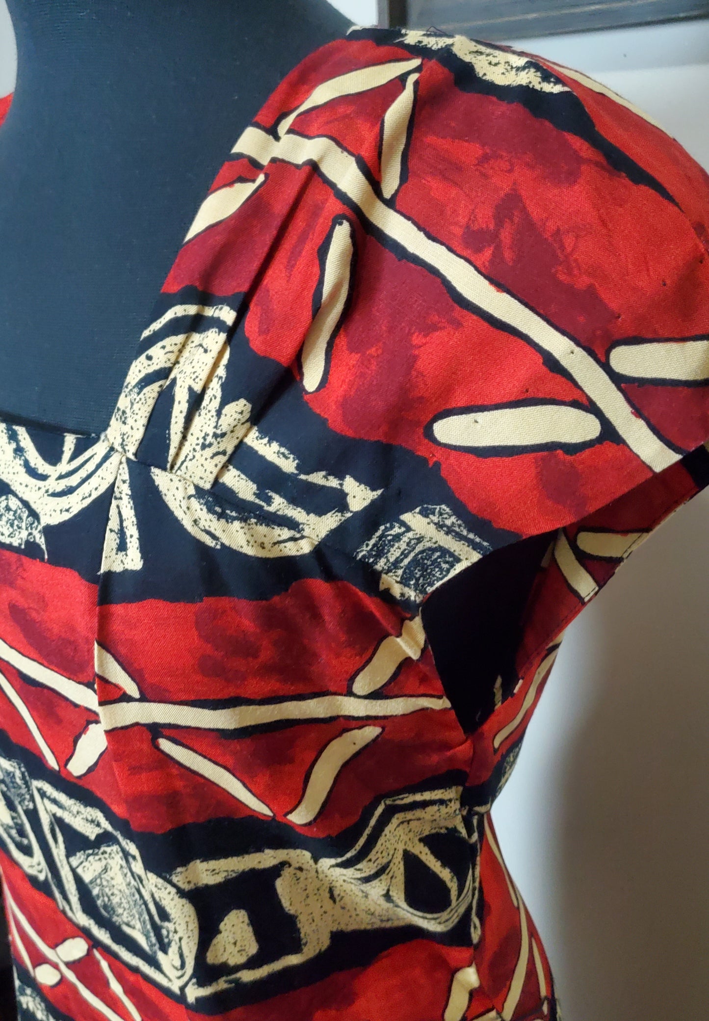 Vintage WNY shoulder pads dress
