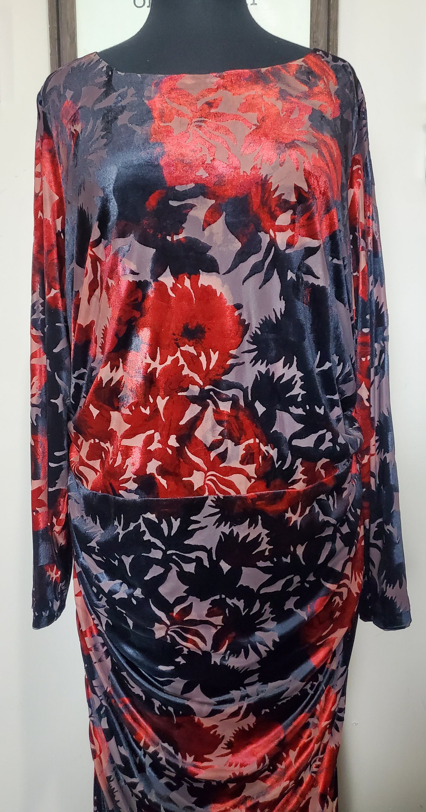 Adrianna Papell 22W Velvet Dress
