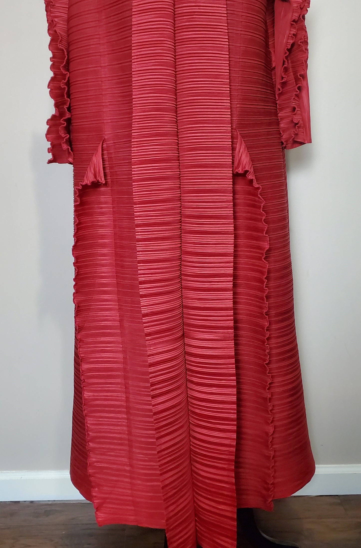 Burgundy Ruffled Dress XL