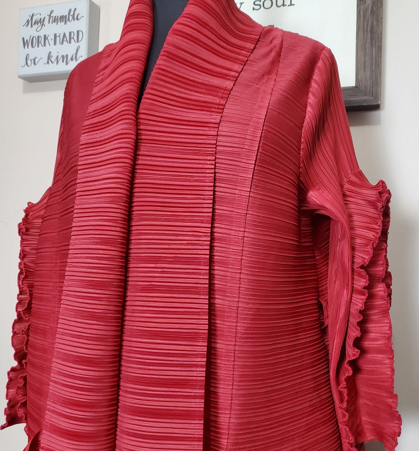 Burgundy Ruffled Dress XL
