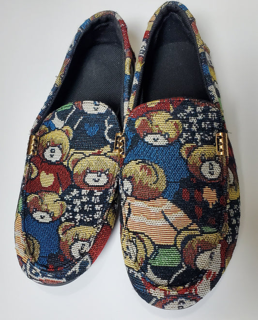 Bear Print Loafers