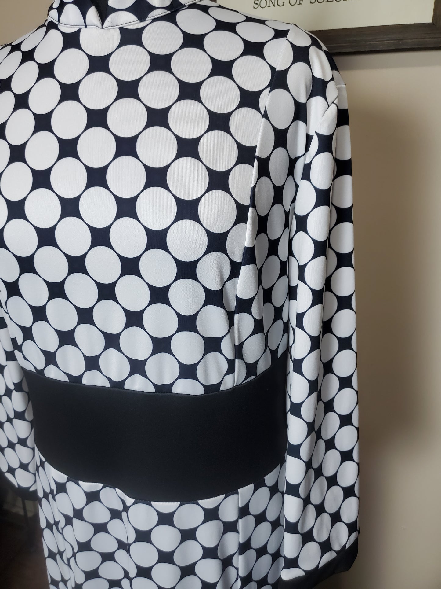 Black and White Polka Dress