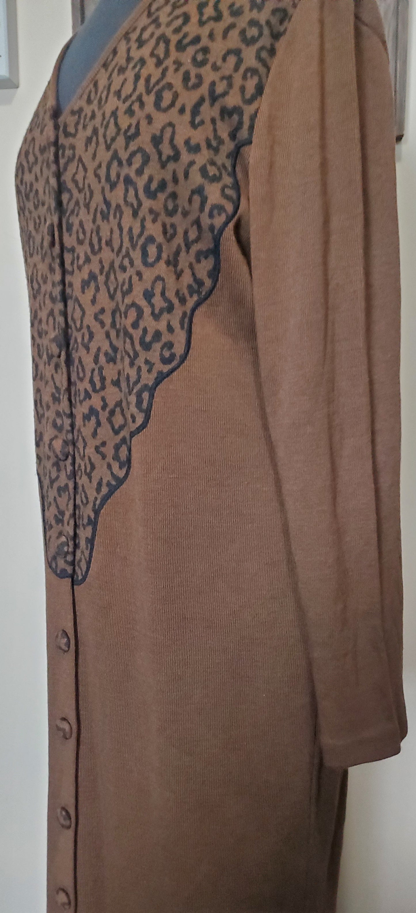 VTG Sunshine/Starshine Animal Print Sweater Dress