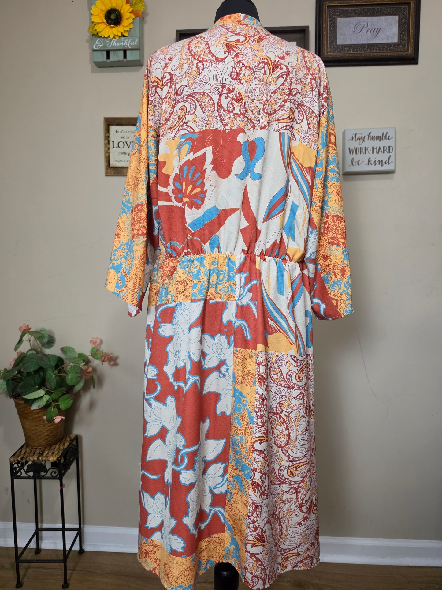 Midnight Velvet Multicolor Dress XL