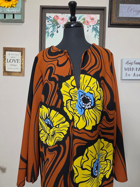 Brown/Blk/Yellow Dress 18/20