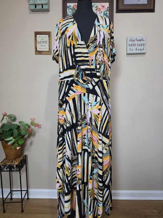 By Design Mixed Print Dress 1x