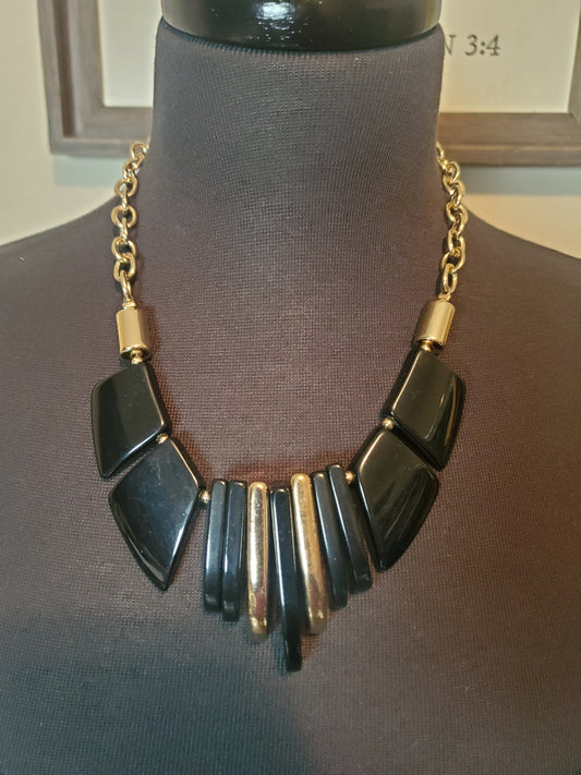 Black and gold necklace