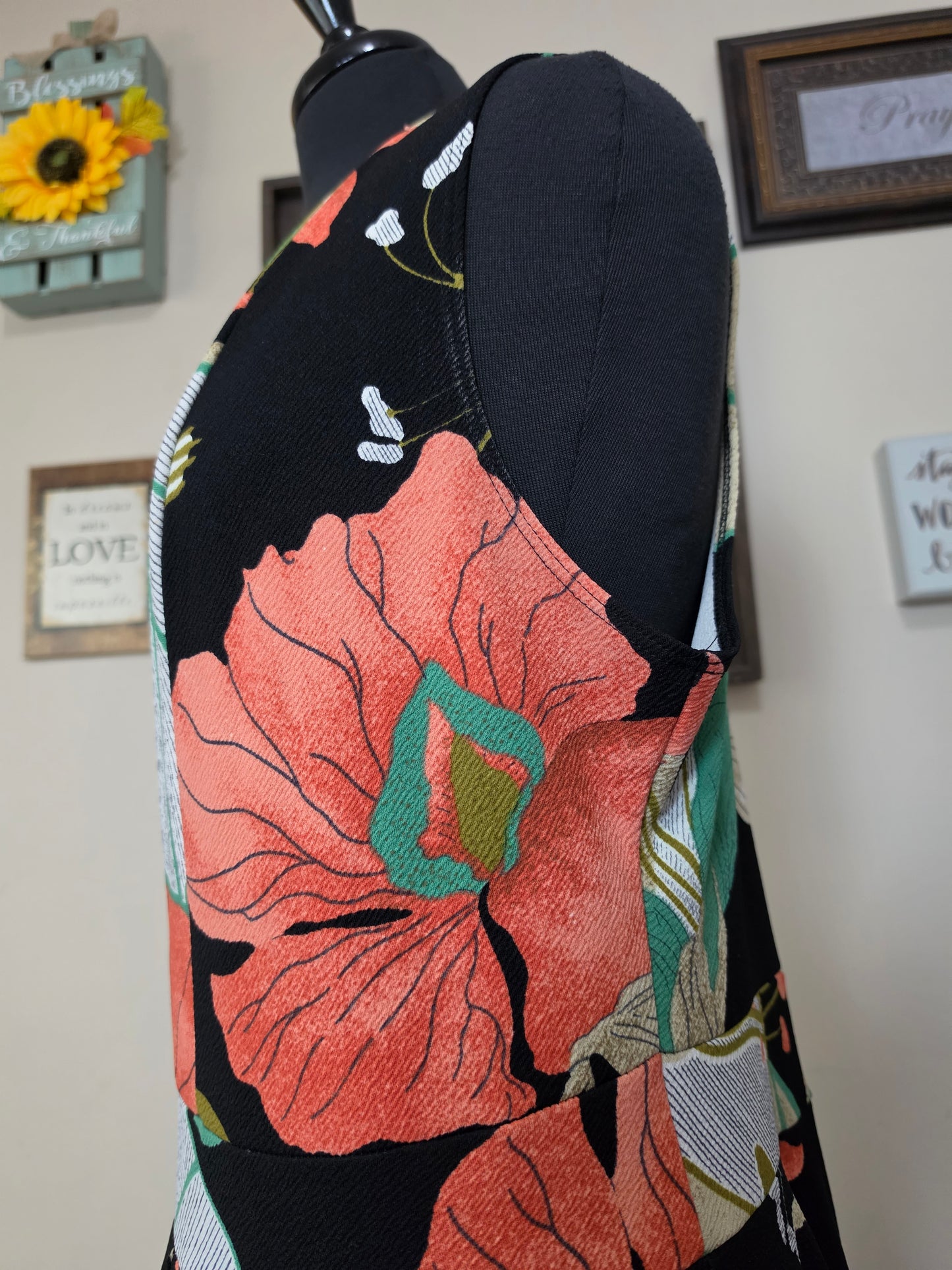 Floral Mini Dress  2xl/16