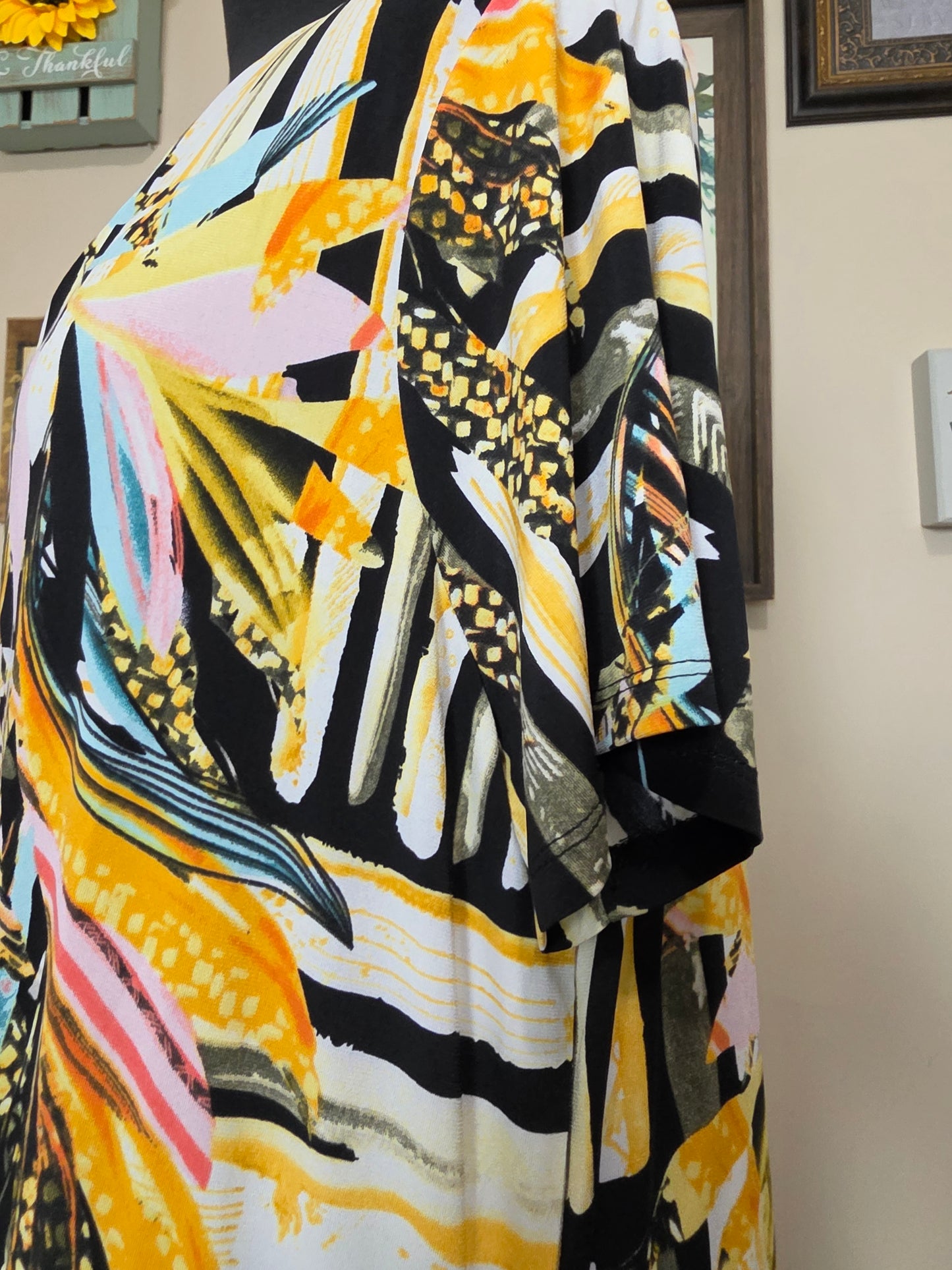 By Design Mixed Print Dress  1x