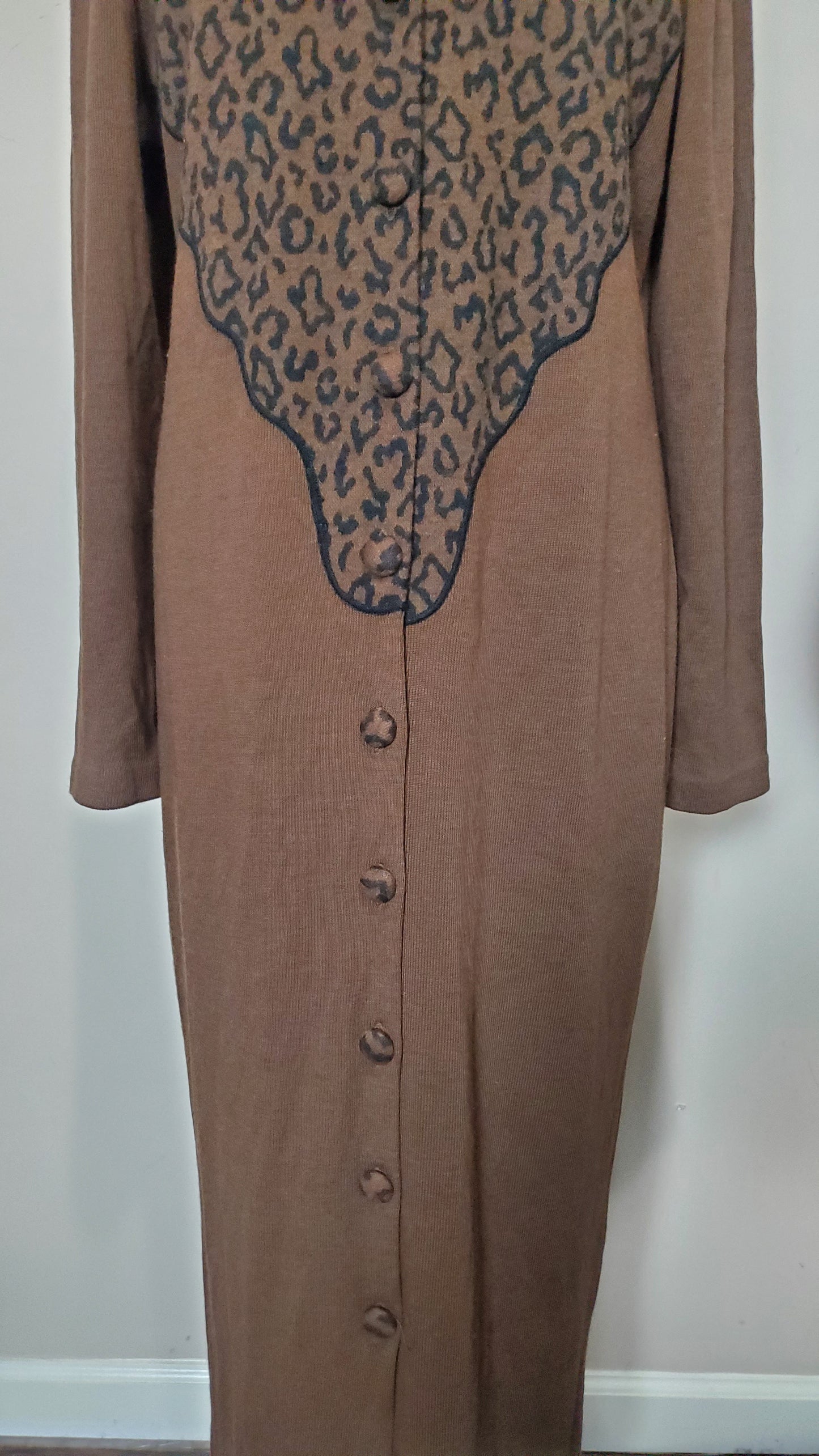 VTG Sunshine/Starshine Animal Print Sweater Dress