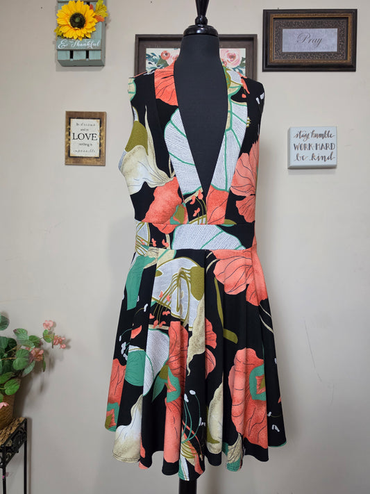 Floral Mini Dress  2xl/16
