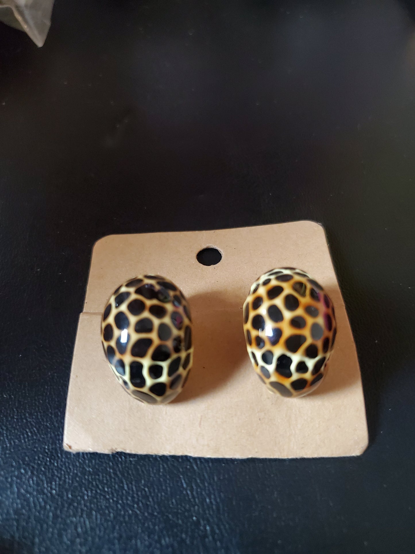 Animal print earrings